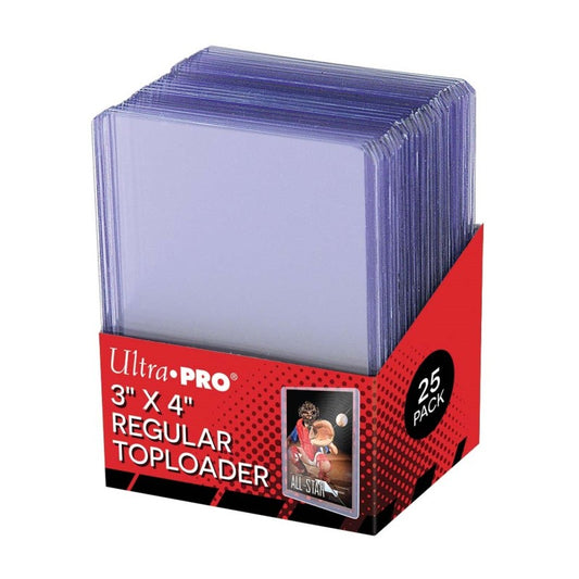 Ultra Pro - 25 Pezzi Toploader Bordo Trasparente 3" x 4" Clear Regular